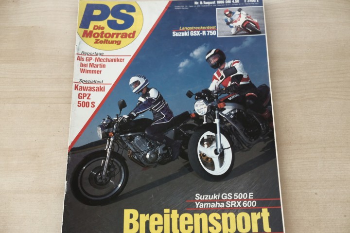 Deckblatt PS Sport Motorrad (08/1989)
